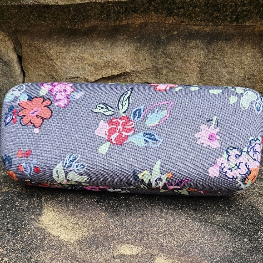 Vera Bradley Floral Glasses Case - Gray and Pink - Picture 4 of 4